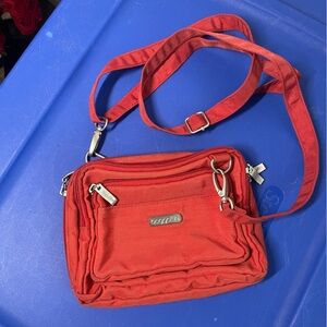 Small Baggallini triple zip Red Crossbody‎